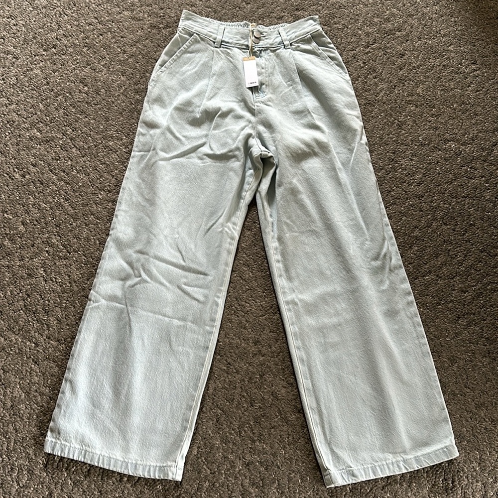 NWT Boutique Lucca Couture Capsule Classic High Waist Jeans - Mist Denim